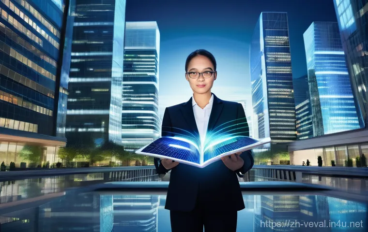 기업가치평가사 전공 필수 과목 - **Prompt 1: "The Financial Architect"**
    A highly detailed, wide-angle shot of a dynamic, futuris...