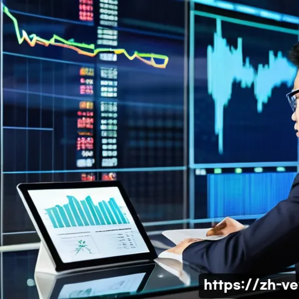 기업가치평가사 경쟁력 있는 커리어 - A modern, sleek office scene showing a professional Chinese financial analyst in business attire, ca...