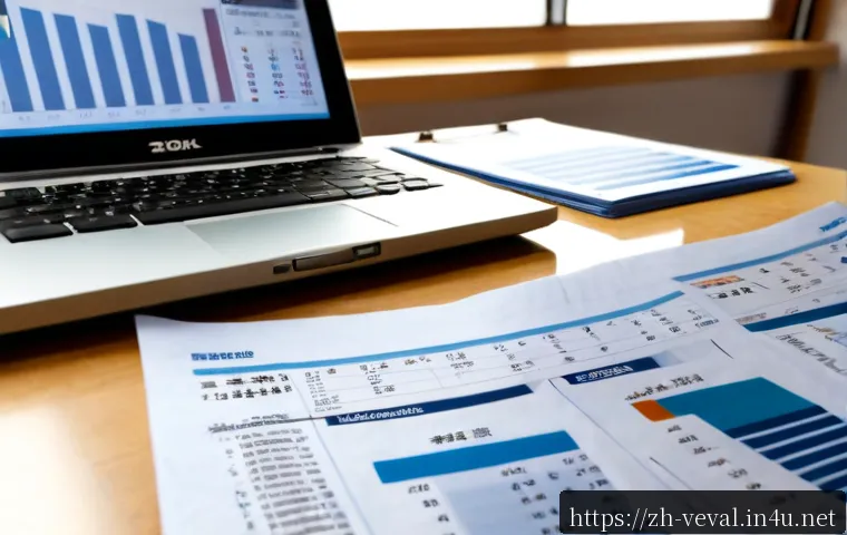 기업가치평가사 경영 분석 기법 - Photorealistic corporate valuation analysis scene, experienced financial analyst in a modern office ...