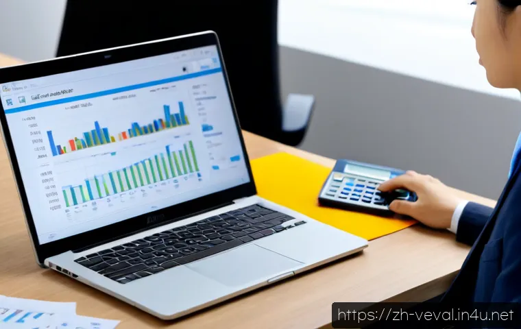기업가치평가사 이론 기반 평가 방법 - Photorealistic corporate valuation analyst in a modern Shanghai-style office, carefully comparing a ...